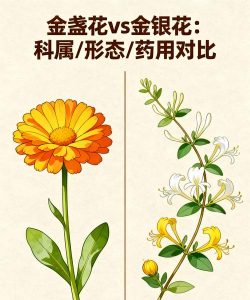 金盏花和金银花的区别