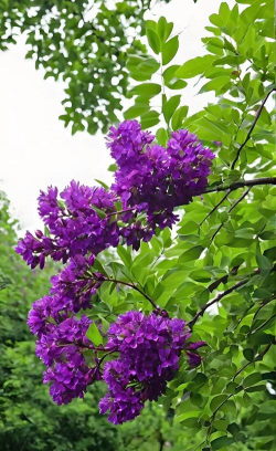 紫色的花有哪些树上有花 紫色的花有哪些树上有花