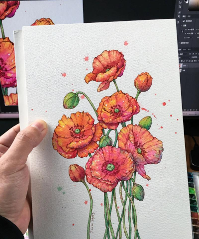 水彩花卉,轻松入门,画出清新自然感 水彩花卉,轻松入门,画出清新自然感