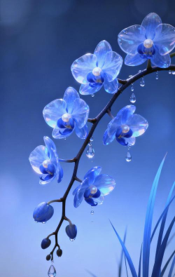 蓝色花卉,花园点缀,营造宁静氛围 蓝色花卉,花园点缀,营造宁静氛围