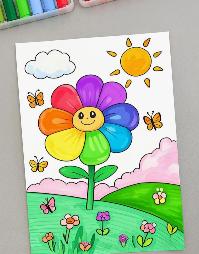 花卉简笔画大全,轻松上手,画出美丽花朵 花卉简笔画大全,轻松上手,画出美丽花朵