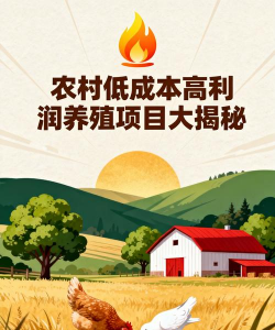 适合农村养殖项目,低成本启动,稳定收益来源 适合农村养殖项目,低成本启动,稳定收益来源