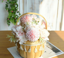 竹篮养花,创意种植,轻松美化家居 竹篮养花,创意种植,轻松美化家居