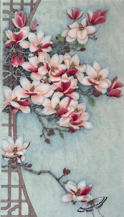 工笔花卉图片,欣赏传统艺术,感受细腻之美 工笔花卉图片,欣赏传统艺术,感受细腻之美