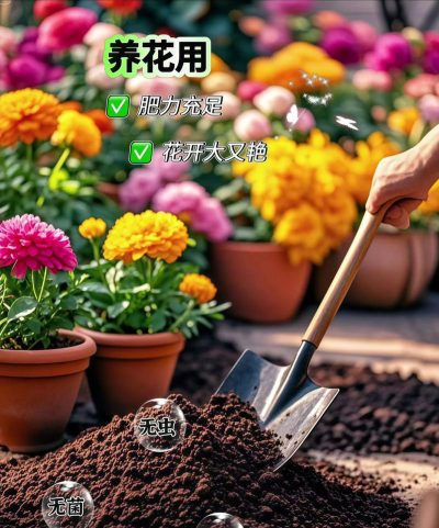 鸡粪土养花,改善土壤肥力,促进植物生长 鸡粪土养花,改善土壤肥力,促进植物生长