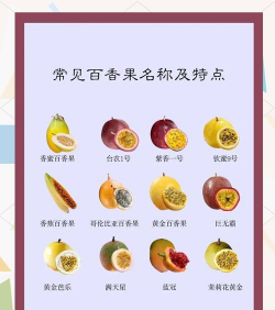 百香果有几个品种 百香果有几个品种