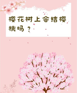 樱花能结出樱桃吗 樱花能结出樱桃吗