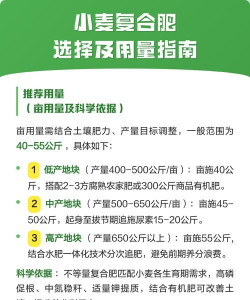 小麦底肥复合肥每亩需要多少公斤 小麦底肥复合肥每亩需要多少公斤