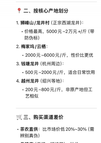 2024年龙井茶叶多少钱一斤 2024年龙井茶叶多少钱一斤
